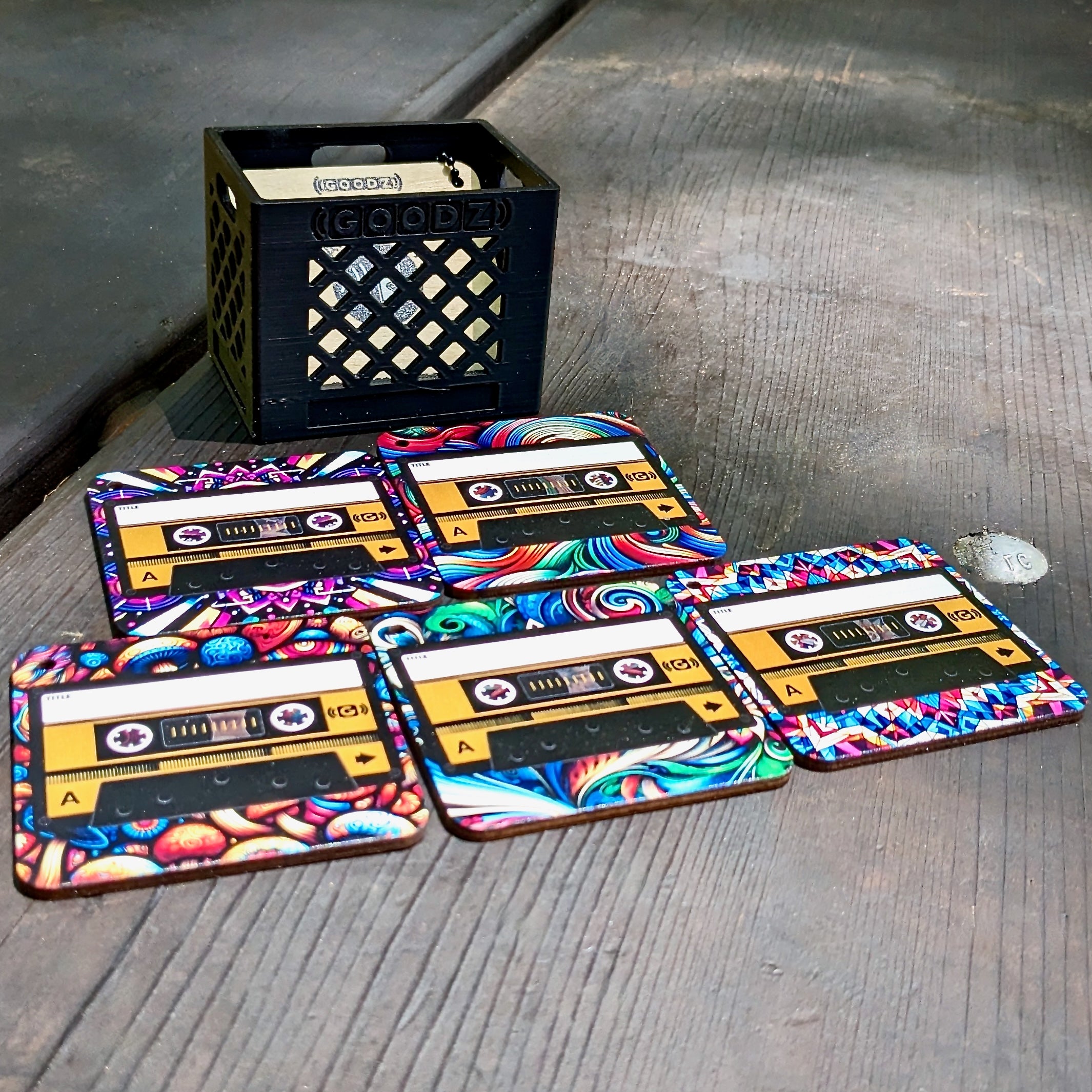 The Chromatic Pack - Five Colorful Mixtapes and a Mini Milk Crate!