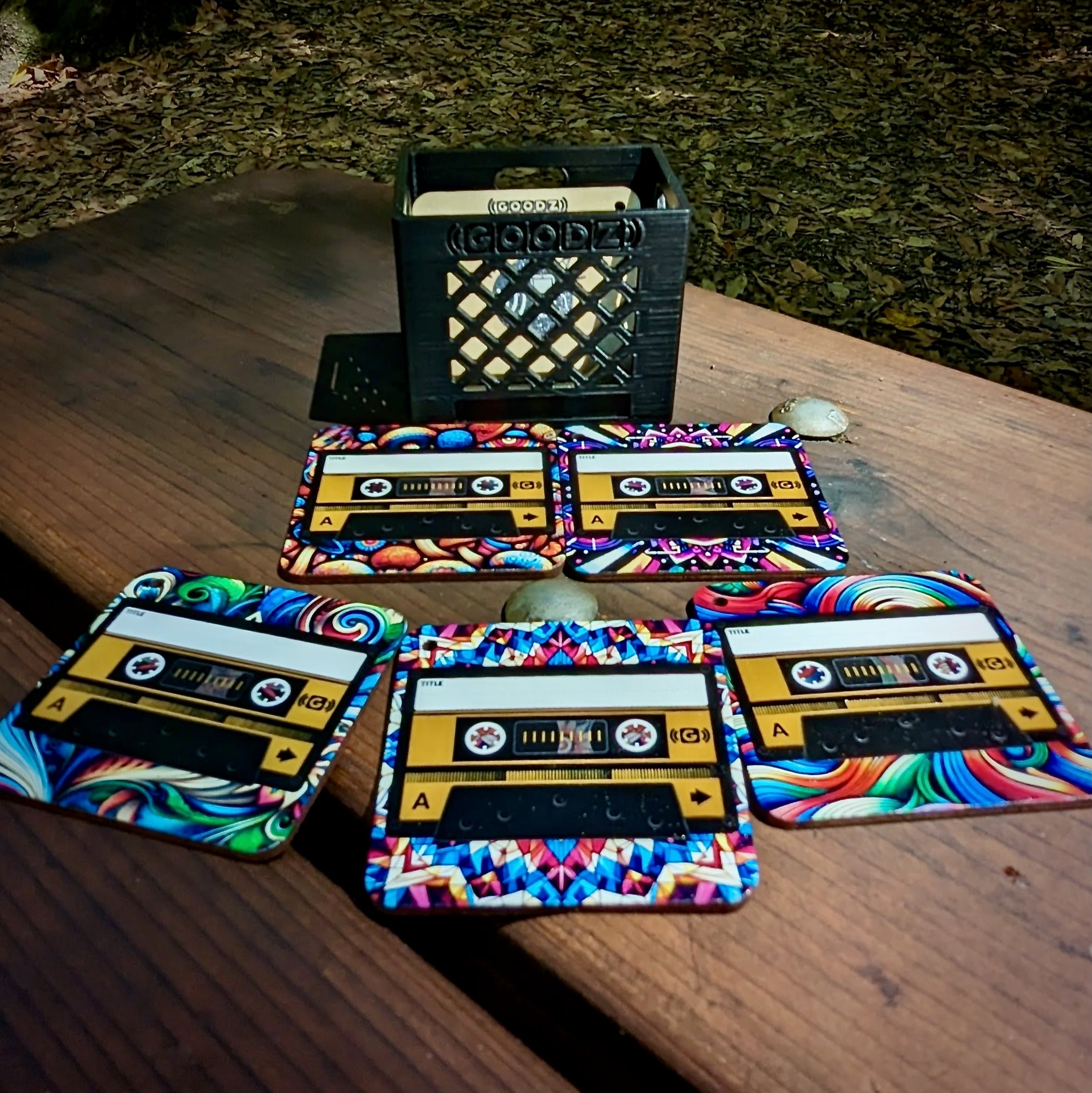 The Chromatic Pack - Five Colorful Mixtapes and a Mini Milk Crate!